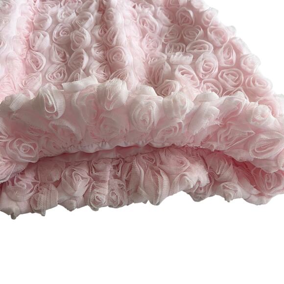 Pippa & Julie Girls Pink Tulle Rosette Dress - 12 Months - Picture 3 of 7